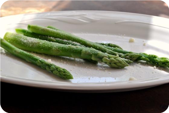 Asparagus With Butter and Parmesan Cheese