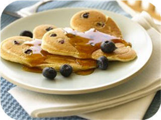 Blueberry Pancake Hearts