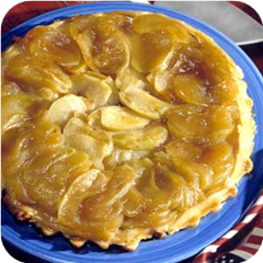 Upside-down caramelized apple pie 