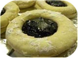 Blueberry Linzer Cookies