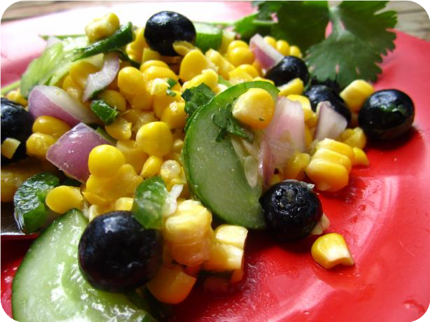 Corn &amp; Blueberry Salad