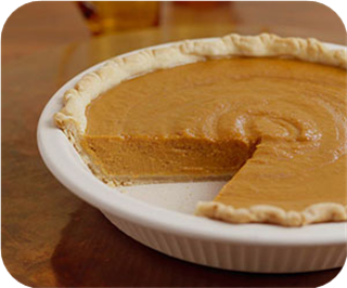 Light and luscious pumpkin pie 