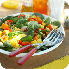 Potato and squash salad 