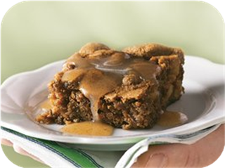Apple Pudding Cake with Cinnamon-Butter Sauce