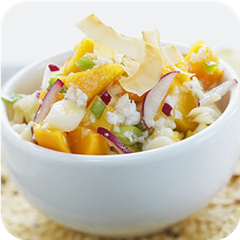 Coconut-mango salsa