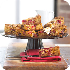 Cranberry Blondies
