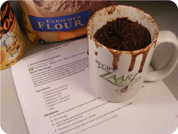 6 Minute Literal Cup-Cake