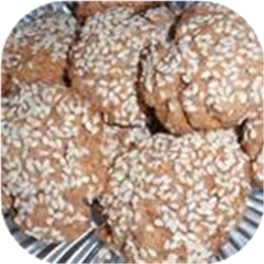 Red Wine Sesame Biscuits