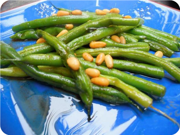 Green Beans With Pine Nut Butter Sauce