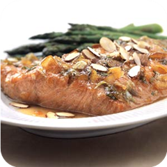 Citrus-glazed salmon 