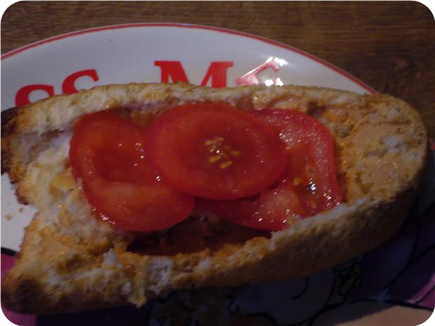Peanut Butter and Tomato Toast