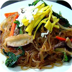 Jap-chae (Vermicelli Noodle w/ Beef & Vegetables)