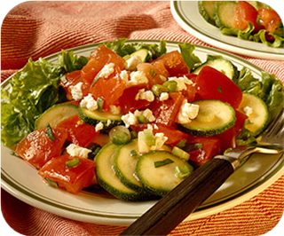 Tomato and Zucchini Salad