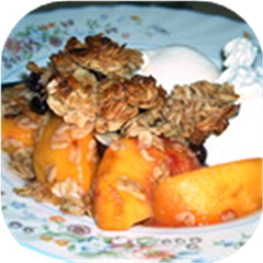 Raspberry Peach Crumble