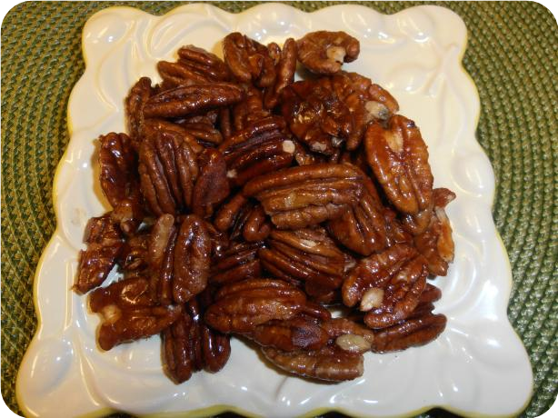 Sweet &amp; Spicy Glazed Pecans