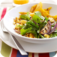 Mango and Corn Salad with Curry Vinaigrette