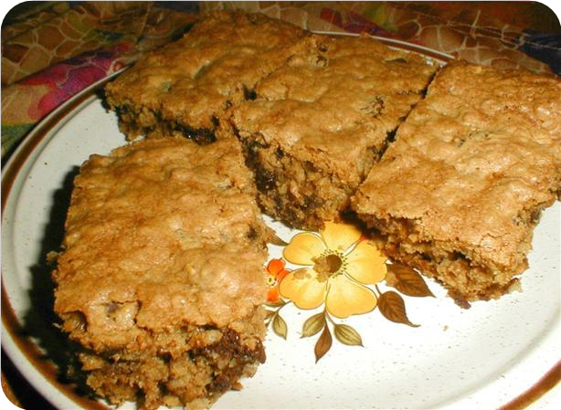 Oatmeal Raisin Chocolate Chip Bars