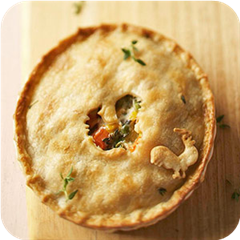 Chicken Alfredo Pot Pies