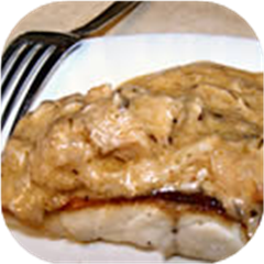 Broiled Grouper with Creamy Crab and Shrimp Sauce