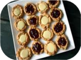 Peanut Butter & Jelly Thumbprint Cookies
