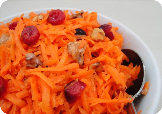 Carrot, Cranberry and Walnut Salad