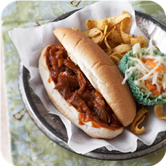 Apricot Pulled Pork Hoagies