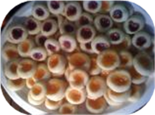 Raspberry Thumbprint Butter Cookies