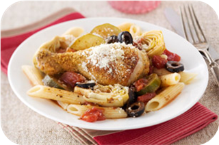Oven Chicken Cacciatore