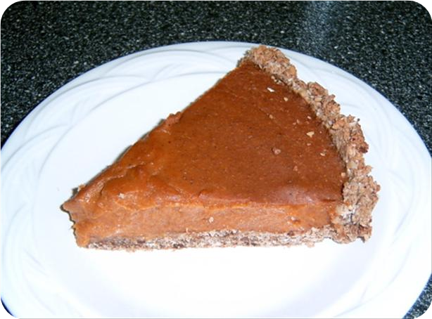 Pumpkin Tart With Pecan Crust