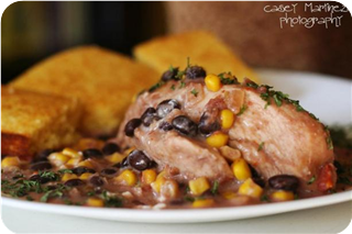 Crock Pot Chicken W/ Black Beans and Cream Cheese