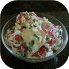 Red Potato Salad with Sour Cream and Chives
