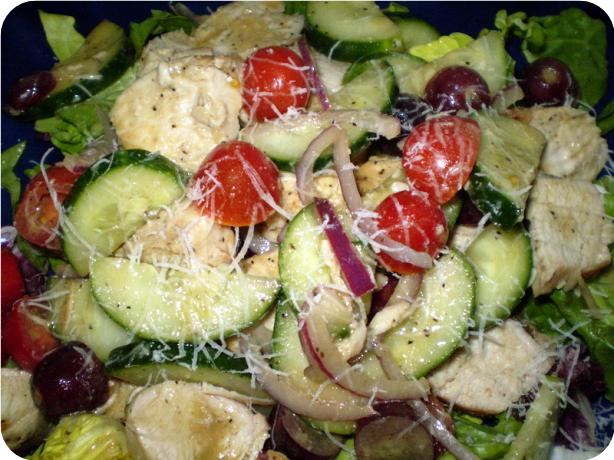 High Protein Greek Chicken Salad