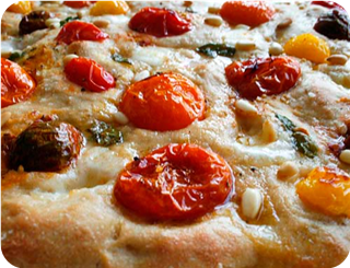 Heirloom Tomato And Mozzarella Fococcia