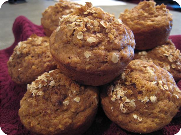 Sweet Potato Oatmeal Muffins