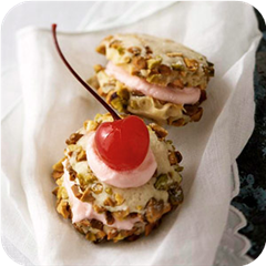 Cherry Pistachio Cremes 