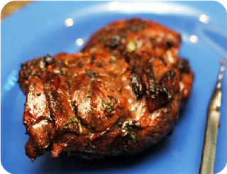 Barbecued Lamb with Cilantro