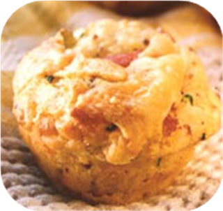 Ham and zucchini Muffins 
