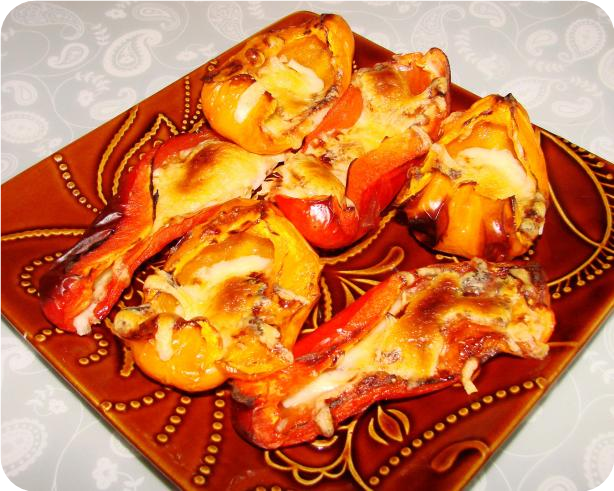 Roasted Bell Peppers and Cheese