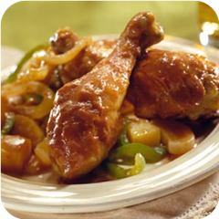 Barbecue-style chicken 