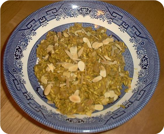 Curried Rice With Raisins, Apricots And Almonds
