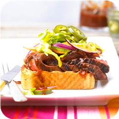 Tri-tip steaks with texas toast 