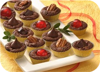 Triple-Chocolate Mini Cups (Cookie Exchange Quantity)