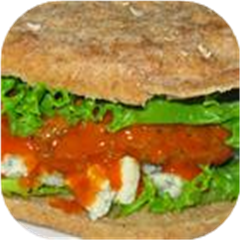 Buffalo Blue Cheese Chicken Burgers
