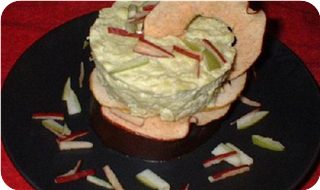 Avocado Fudge & Bavarian Cream with Apple Chips