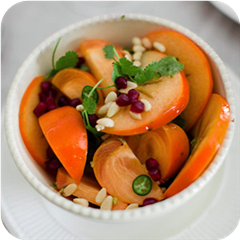 Priscilla's Persimmon and Pomegranate Salad