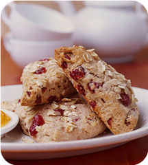 Cranberry whole wheat scones 