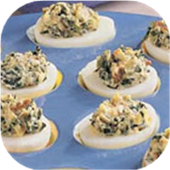 Spinach Deviled Eggs