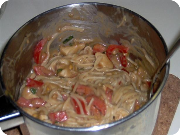 Vermicelli With Chicken in Peanut Sauce