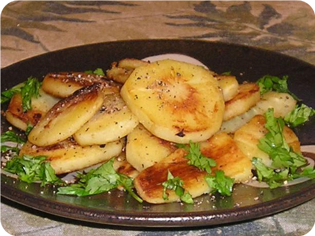 Buttered Fried Parsnips