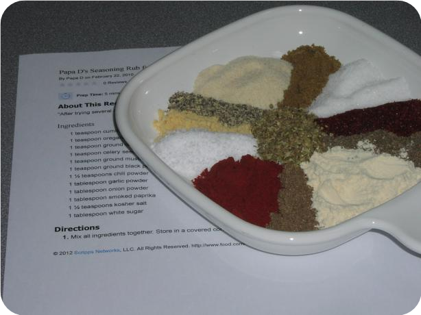 Papa D's Seasoning Rub for Ribs